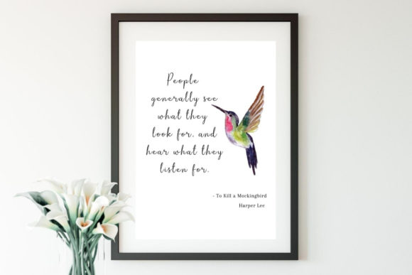 To Kill a Mockingbird Watercolor Print & Illustrations