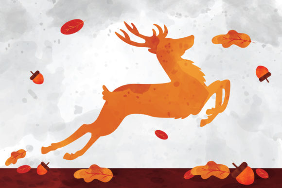 Watercolor Deer Illustrations for Crafters
