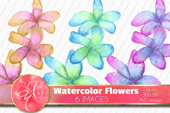 Watercolor Flowers ClipArt & Illustrations