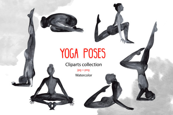 Watercolor Yoga Poses Illustrations Review